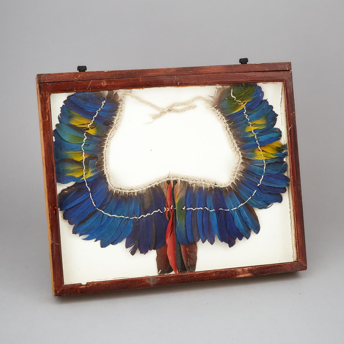 Kayapó Parrot Feather Diadem, early 20th century, 14 x 17 in — 35.6 x 43.2 cm