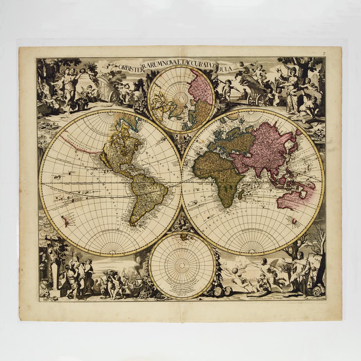 Gerard (1652-1726) and Leonard Valk (1675-1746), ORBIS TERRARUM NOVA ET ACCURATA TABULA, sheet 21 x