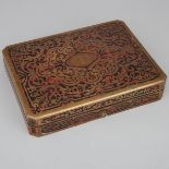 Napoleon III Boulle Work Games Case, c.1870, 2.5 x 12 x 9 in — 6.4 x 30.5 x 22.9 cm