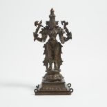 A Bronze Standing Figure of Shiva, India, 18th/19th Century, 印度 十八/十九世紀 銅濕婆立像, height 18.1 in — 46 c