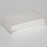 Italian Silver Rectangular Box, Fratelli Cacchione, Milan, 20th century, 1.6 x 6.9 x 4.1 in — 4 x 17