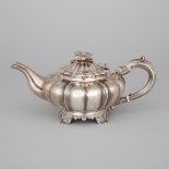 William IV Silver Teapot, John James Keith, London, 1833, height 5.3 in — 13.5 cm