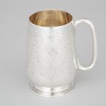 Victorian Silver Mug, Henry Holland, London, 1877, height 5.1 in — 13 cm
