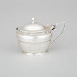 George III Silver Mustard Pot, Abstinando King, London, 1801, length 4.3 in — 10.8 cm