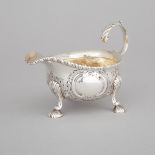 George II Silver Sauce Boat, Fuller White, London, 1755, length 5.5 in — 14 cm