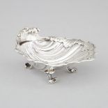 George II Silver Shell Salt Cellar, London, c.1750-55, length 4.3 in — 11 cm