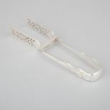 Late Victorian Silver Asparagus Tongs, Holland, Aldwinckle & Slater, London, 1895, length 9.1 in — 2