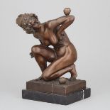 After Affortuanto Gory (French, fl.1895-1930), NUDE ACROBAT WITH BALLS, height 12.9 in — 32.7 cm