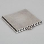 Danish Silver ‘Pyramid’ Pattern Compact, #226E, Harald Nielsen for Georg Jensen, Copenhagen, post-19