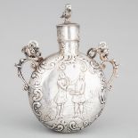 Dutch Silver Perfume Flask, c.1900, overall height 4.1 in — 10.5 cm
