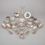 Group of English and North American Silver, 19th/20th century, vase height 7.1 in — 18 cm (26 Pieces