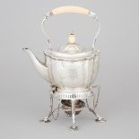 Edwardian Silver Kettle on Lampstand, William Hutton & Sons, London, 1909, height 12 in — 30.5 cm