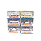 18 Matchbox Dinky 1969 Triumph Stag DY-28. All in white with red interior. Boxed, unissued but
