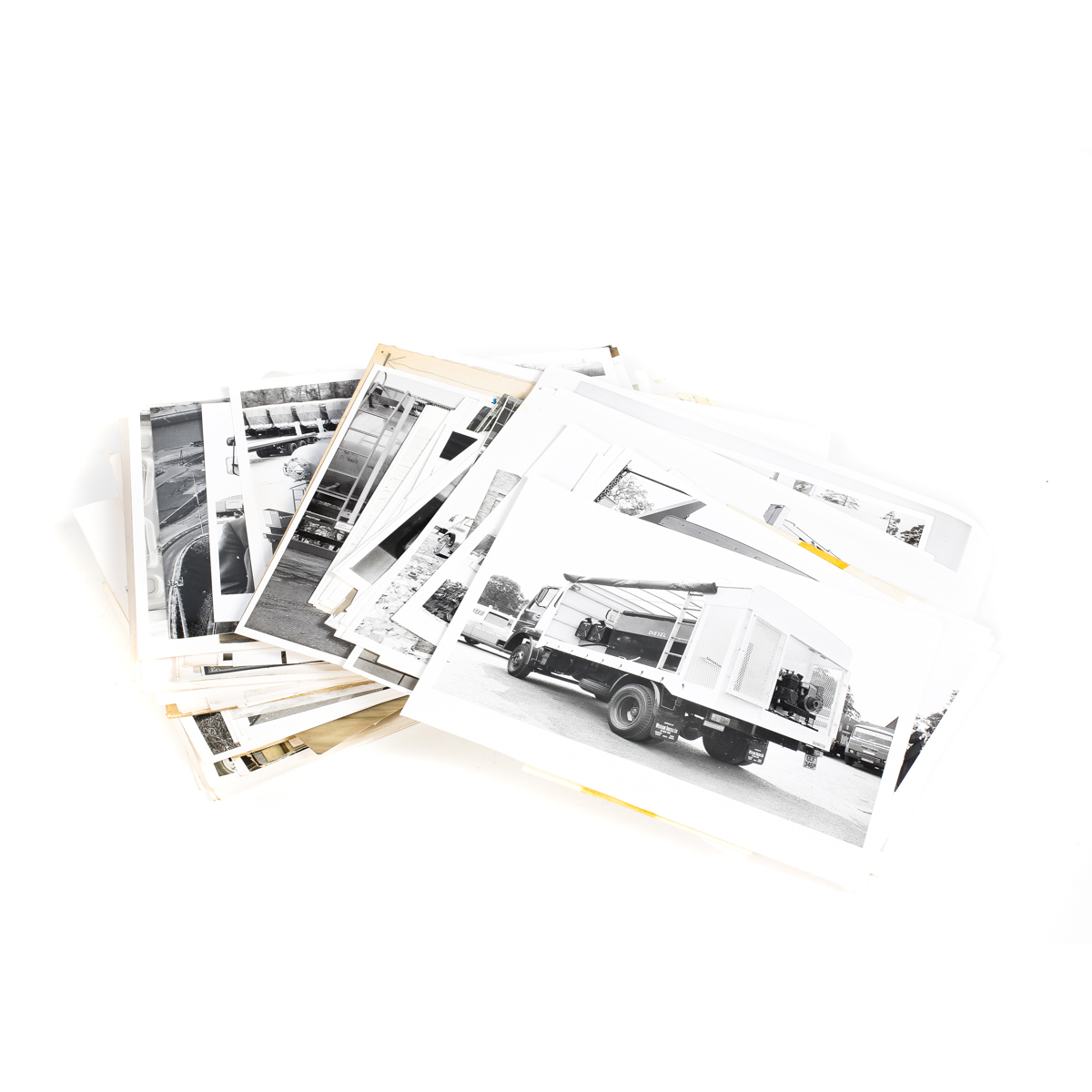 A quantity of approx 400 black and white photos. All professional shots for trade publications.