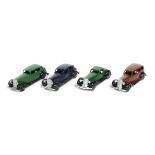 4 Dinky Toys 30/36 Series Cars. 3x 30 Series - Rolls Royce (30b) in dark blue. Daimler (30c) in