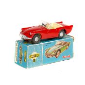 Tri-ang Spot-On 1:42 scale Daimler Dart SP250 (215). An example in red. Boxed with information