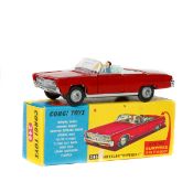 Corgi Toys Chrysler Imperial (246). In red with pale blue interior, with driver and passenger and