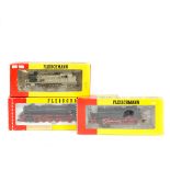 3 Fleischmann HO gauge German Outline locomotives. A DB Class BR 041 334-4 2-8-2 tender loco in