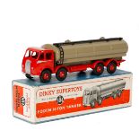 Dinky Supertoys Foden 14-Ton Tanker (504). 1st type DG cab and chassis in bright red, cab with