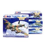 4x Corgi Aviation Archive in 1:72 scale. An RAF Avro Lancaster B Mk.I. An RAF Short Stirling Mk.III.