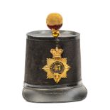 An officer’s 1855 (French) pattern shako of The 47th (The Lancashire) Regt, black beaver body with