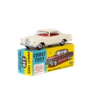 Corgi Toys Mercedes-Benz 220SE Coupe (230). In cream with red interior, small dished wheels and
