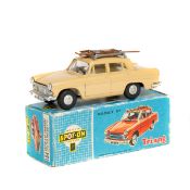 Tri-ang Spot-On 1:42 scale Austin A60 Cambridge (184). An example in light tan with roof rack and