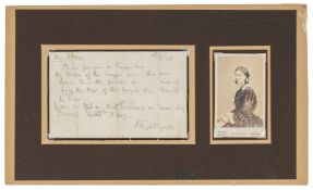 A handwritten note from Florence Nightingale, in pencil, d. 16/7/78 “Mrs Fulkes. Please get me a