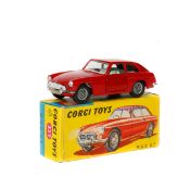 Corgi Toys M.G.B. G.T. (327). In red with light blue interior, spoked wheels with black rubber