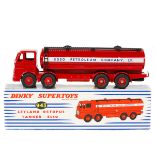 Dinky Supertoys Leyland Octopus Tanker-ESSO (943). In deep red livery with white band, 'ESSO