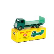 Dinky Toys Guy Flat Truck with tailboard (433). Cab and chassis in dark green, mid green loadbed,