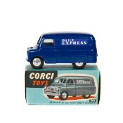 Corgi Toys Bedford 12CWT Van 'Daily Express' (403). In dark blue with Daily Express labels to sides,