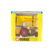 Corgi Toys Massey-Ferguson '165' Tractor with Saw Attachment (73). In red and light grey with