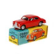 Corgi Toys Riley Pathfinder Saloon (205). Example in bright red with smooth wheels and black