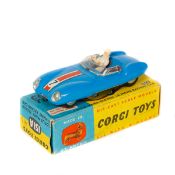 Corgi Toys Lotus Mark Eleven Le Mans Racing Car (151A). An example in mid blue with red seats, RN