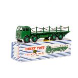 Dinky Supertoys Foden Flat Truck with chains (905). 2nd type FG cab, chassis and loadbed all in dark