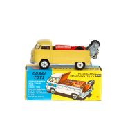Corgi Toys Volkswagen Breakdown Truck (490). In mustard green with red interior and red plastic