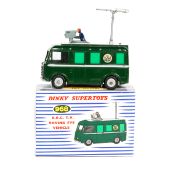 Dinky Supertoys BBC TV Roving Eye Vehicle (968). Dark green body, BBC crest, camera and aerial.