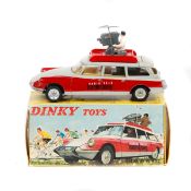 French Dinky Toys Citroen Break ID19 R.T.L. (1404). In red and grey, with spun concave wheels. TV