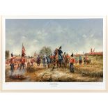 3 signed limited edition prints of Waterloo “Day of Destiny” the morning of Waterloo, “Ewart’s Horse