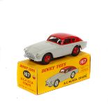 Dinky Toys A.C. Aceca Coupe (167). An example in bright red and light grey, with bright red wheels