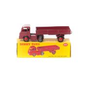 Dinky Toys Electric Articulated Lorry (421). In maroon 'BRITISH RAILWAYS' livery, with red wheels