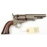 A 5 shot .36” Colt percussion pocket revolver of Navy calibre, barrel 4½” with New York address,