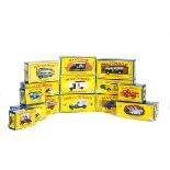 24 Matchbox Models of Yesteryear reissues in reproduction early boxes. Released in the 1990s/