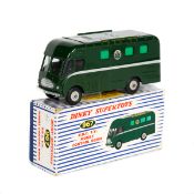 Dinky Supertoys BBC TV Mobile Control Room (967). Dark green body and BBC crest. Boxed, minor