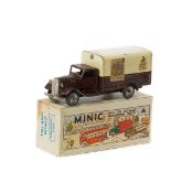 Tri-ang Minic GWR Delivery Van (80M). A scarce example in GWR chocolate and cream livery. Tri-ang