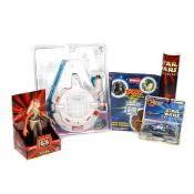 A quantity of Star Wars related merchandise and collectibles. Including; Millennium Falcon Sounds of