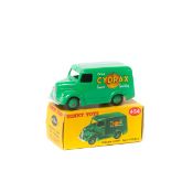 Dinky Toys Trojan 15cwt Van 'CYDRAX' (454). In mid green with mid green wheels and black rubber
