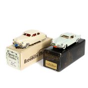 2 Brooklin White Metal Models. 1949 Mercury 2-door Coupe (15). In cream with red interior and