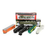 A quantity of American outline HO model railway. By Con-Cor, Model Power, IHC, etc. Including a